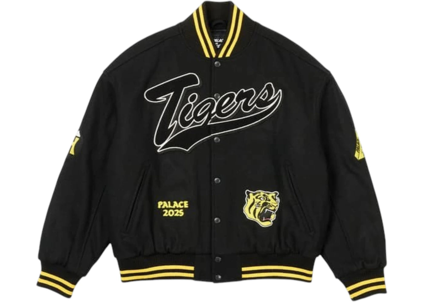 Palace Osaka Exclusive Hanshin Tigers Varsity Jacket Black
