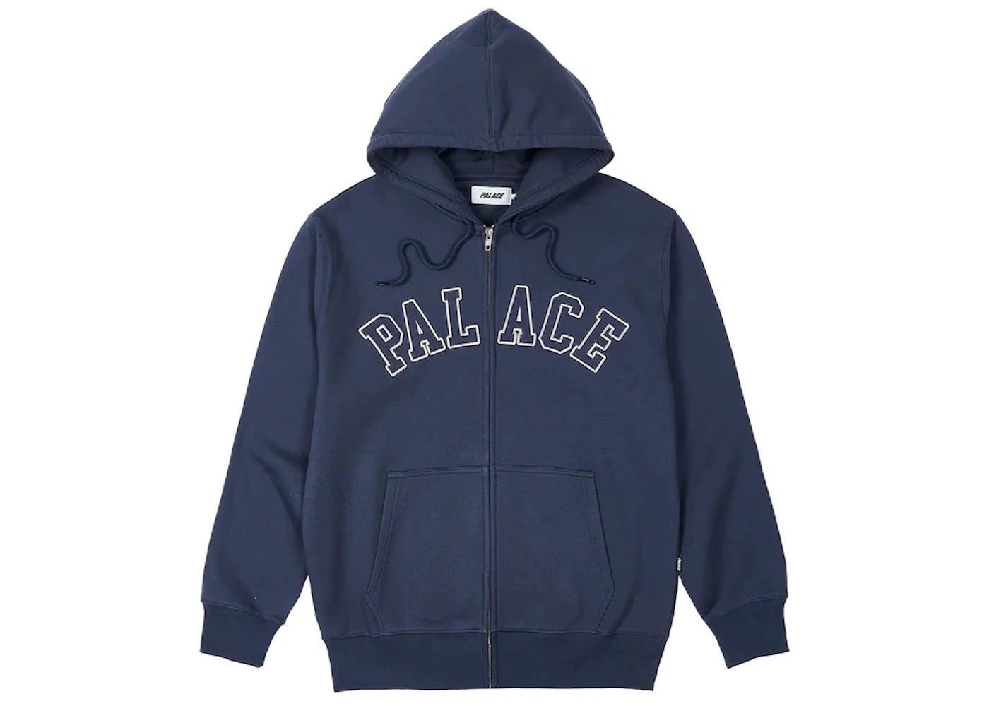 Palace Outline Arch Zip Hood Navy