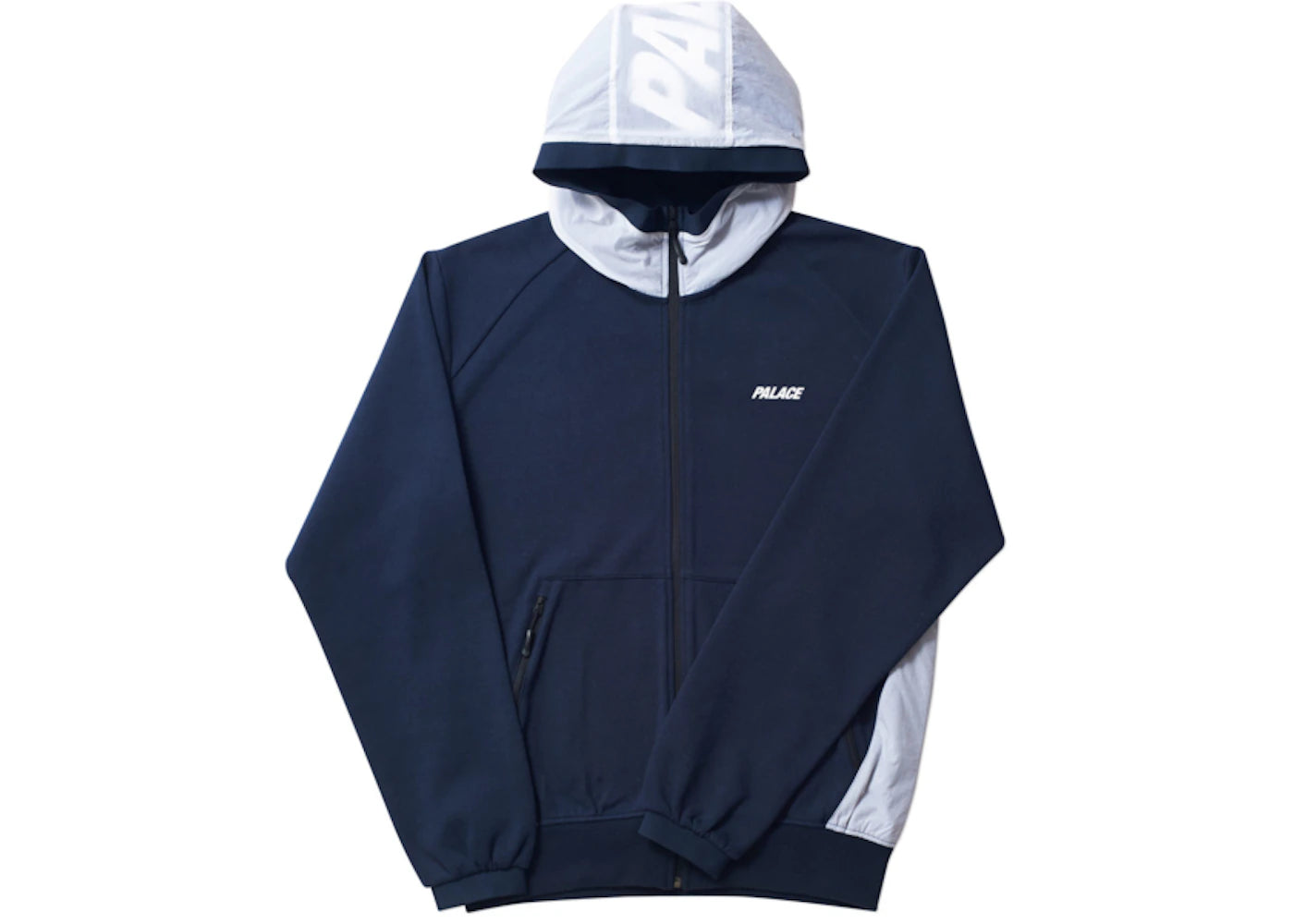 Palace Overlay Track Top Navy/White