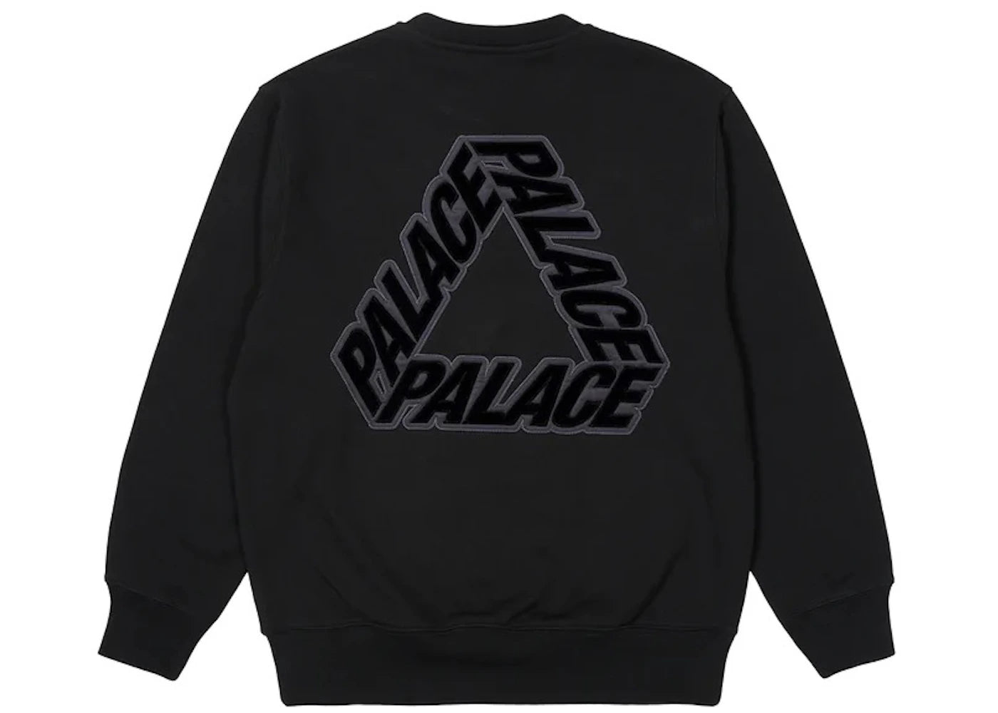 Palace P-3 Applique Crew Black