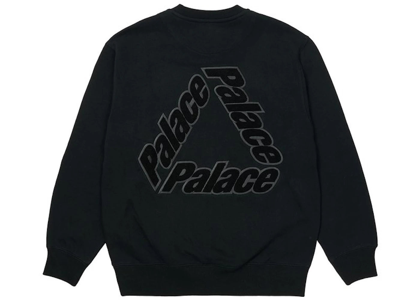 Palace P-3 Chenille Crew Black