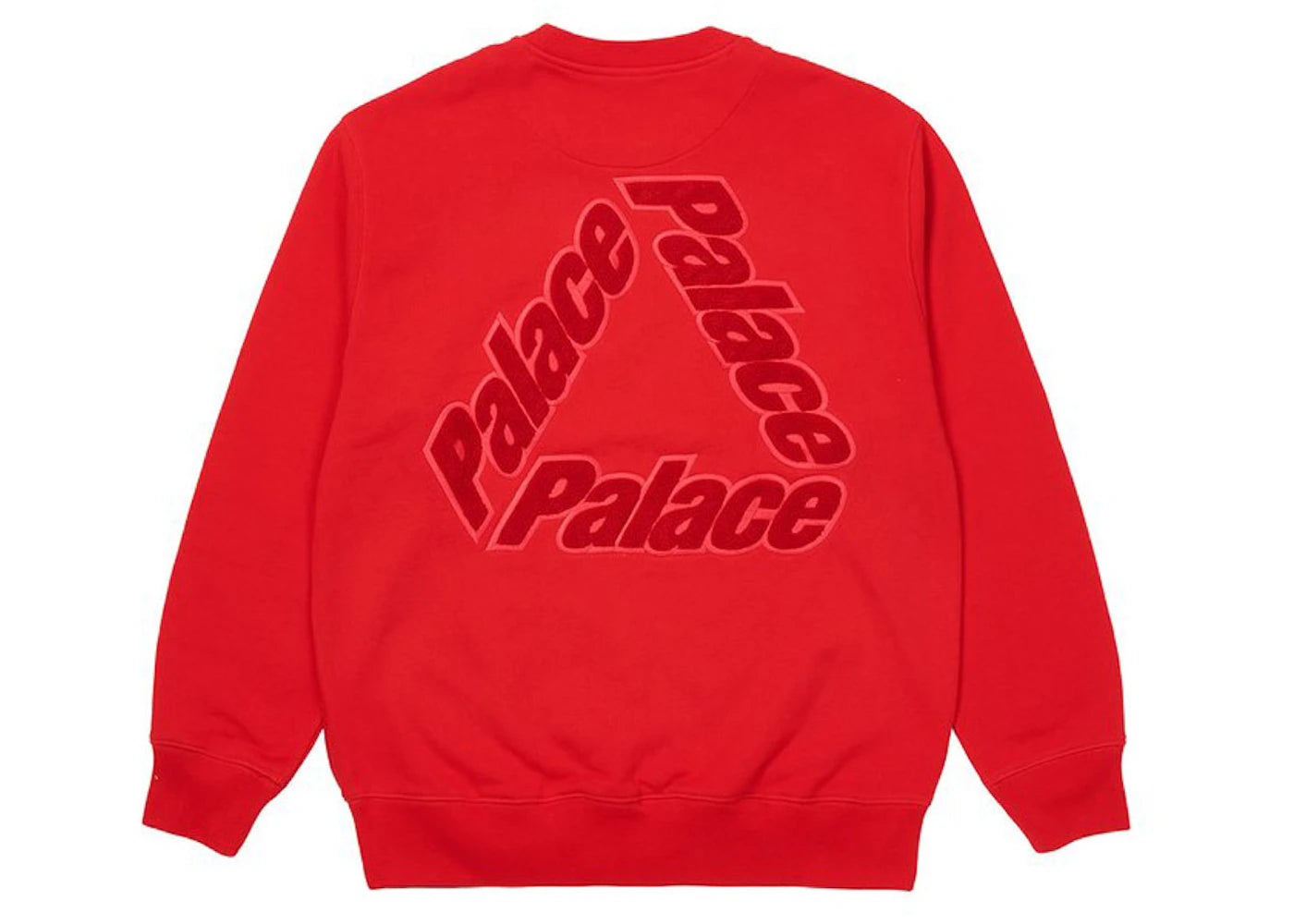 Palace P-3 Chenille Crew Red