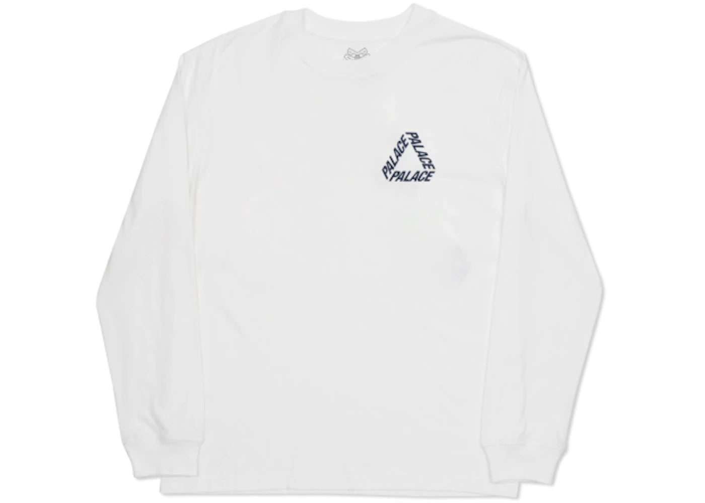 Palace P 3 L/S T-shirt White/Navy