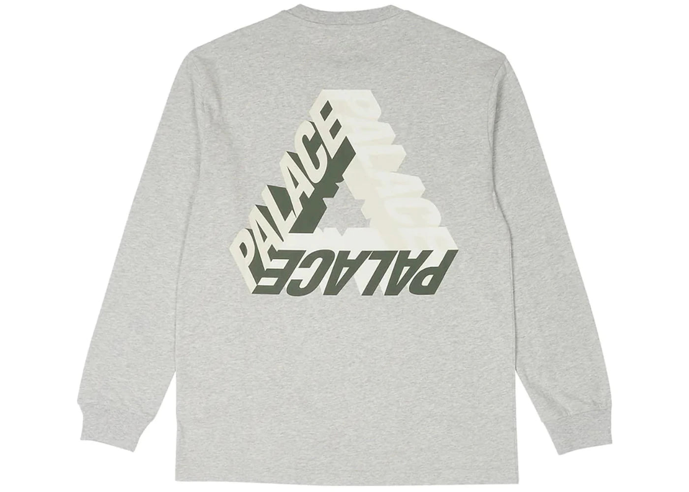 Palace P-3D Longsleeve (FW23) Grey Marl