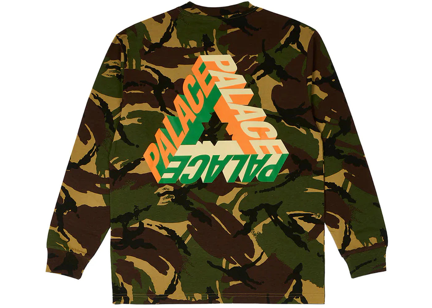 Palace P-3D Longsleeve (FW23) Woodland Camo