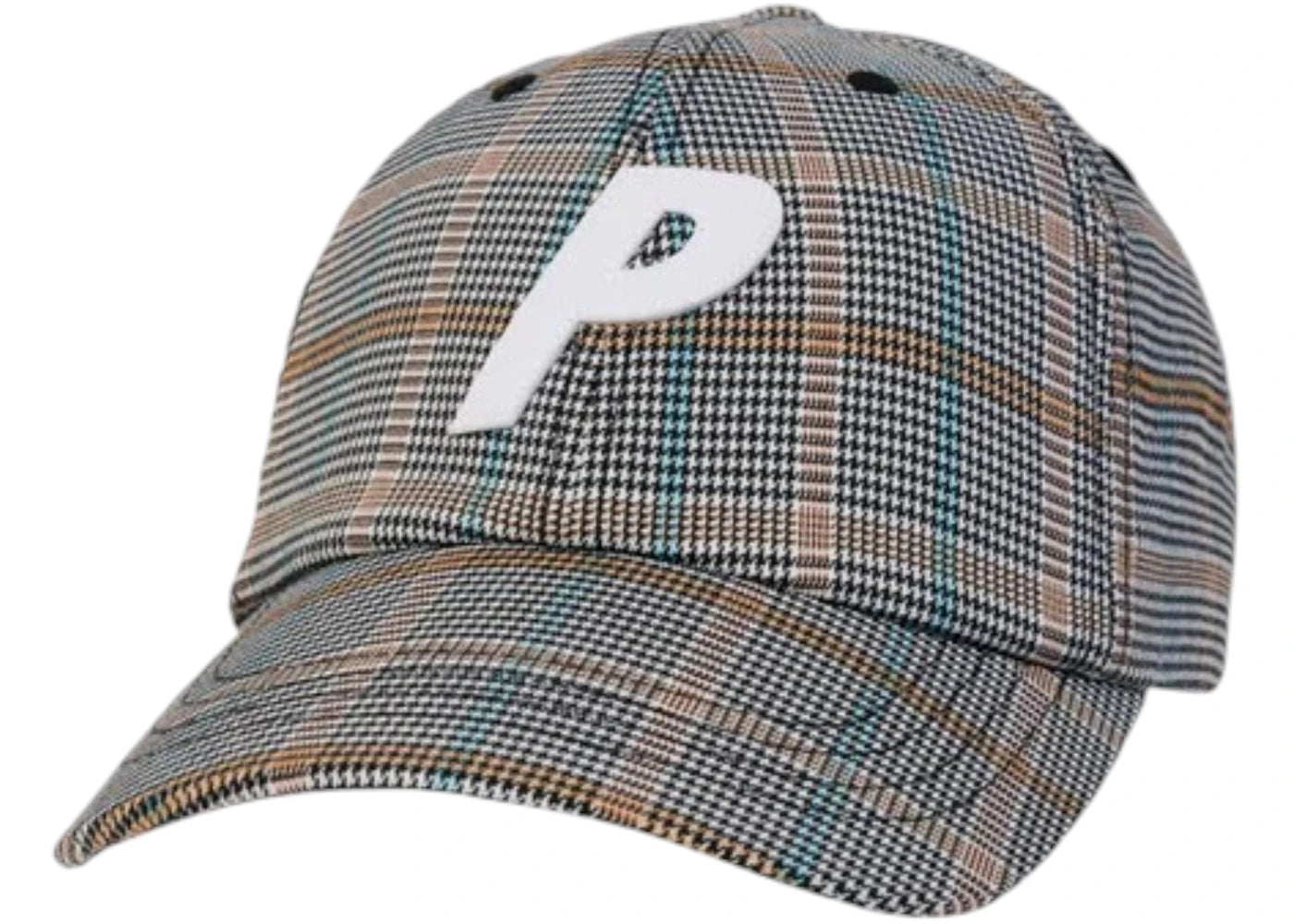 Palace P 6-Panel (FW25) Houndstooth White