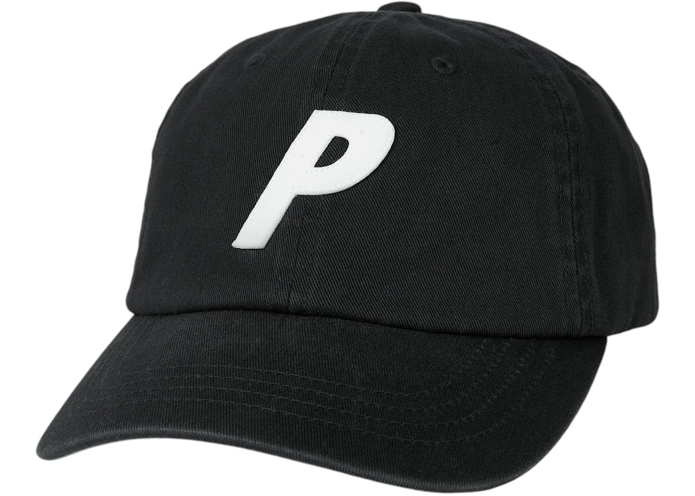 Palace P 6-Panel Hat (FW25) Black