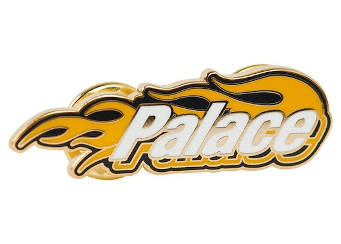 Palace P-Flames Pin Yellow