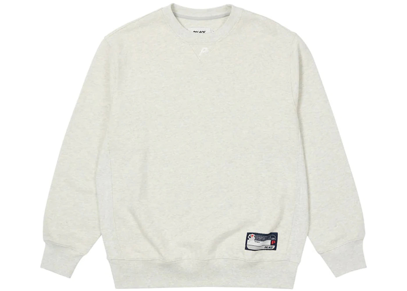 Palace P Neck Crew Grey Marl