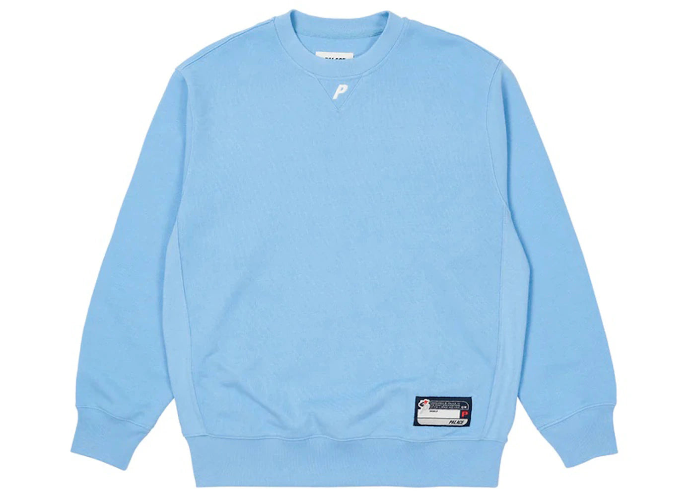 Palace P Neck Crew Sky Blue