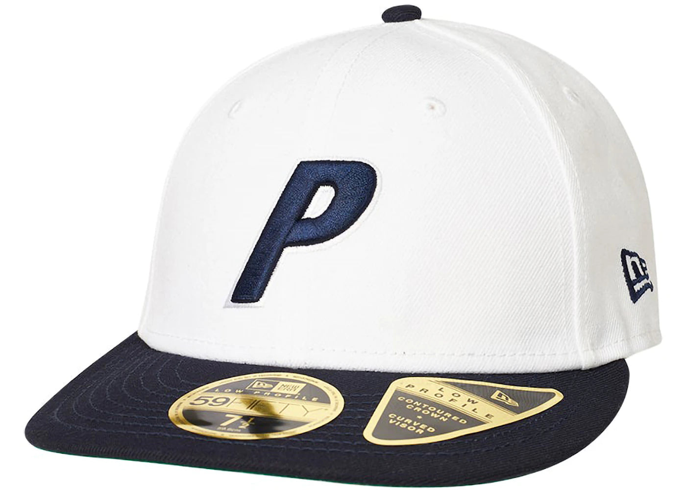 Palace P New Era LP 59Fifty Fitted Cap White/Navy