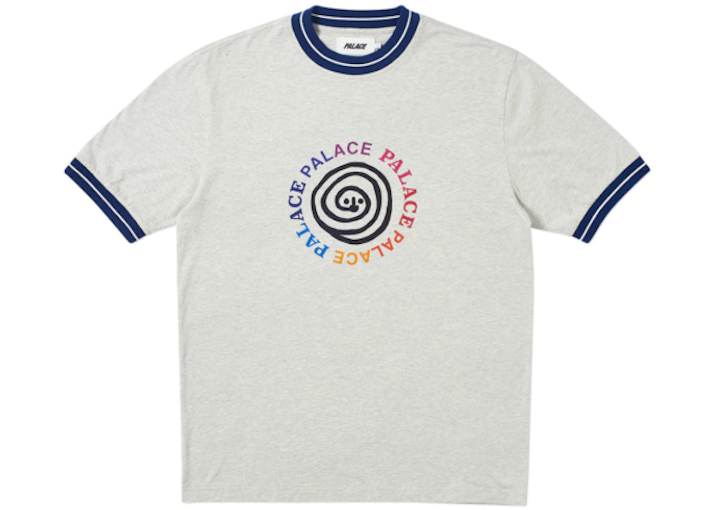 Palace P Ringer T-shirt Grey Marl