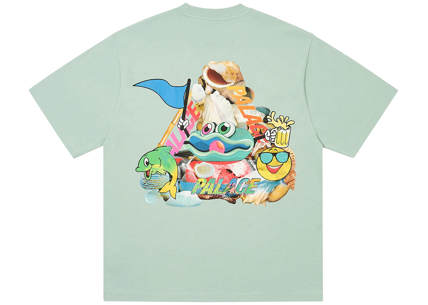 Palace P Sea T-Shirt Hazy Green