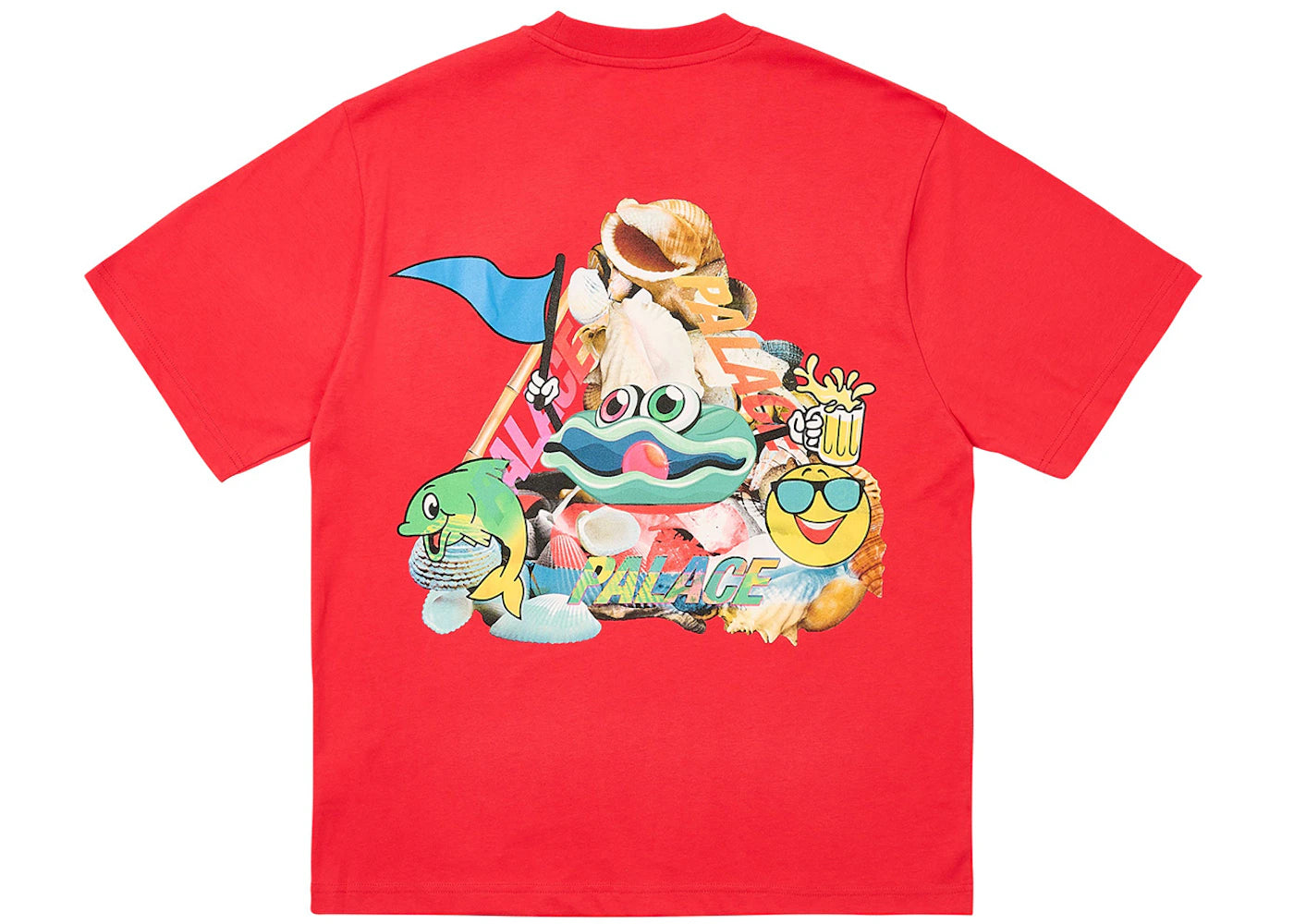 Palace P Sea T-Shirt Tomato Red
