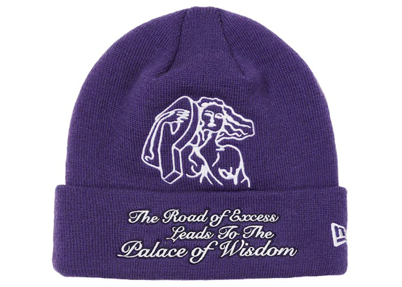 Palace P-Statue New Era Beanie Purple