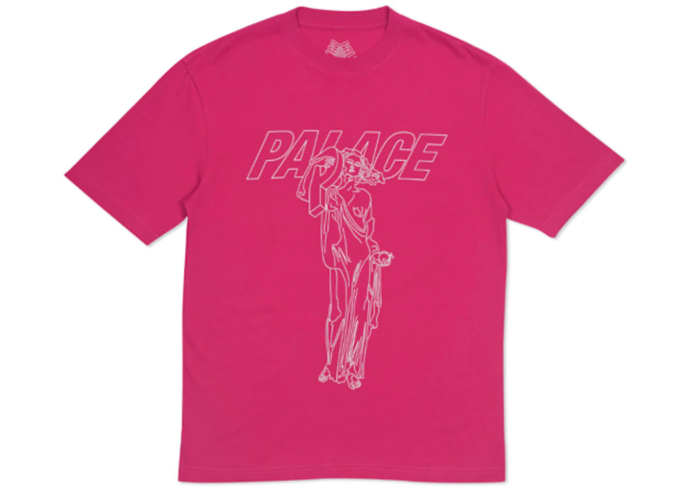Palace P Statue T-shirt Pink