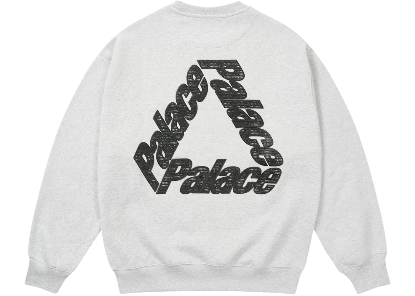 Palace P3 Chain Puff Crew Grey Marl