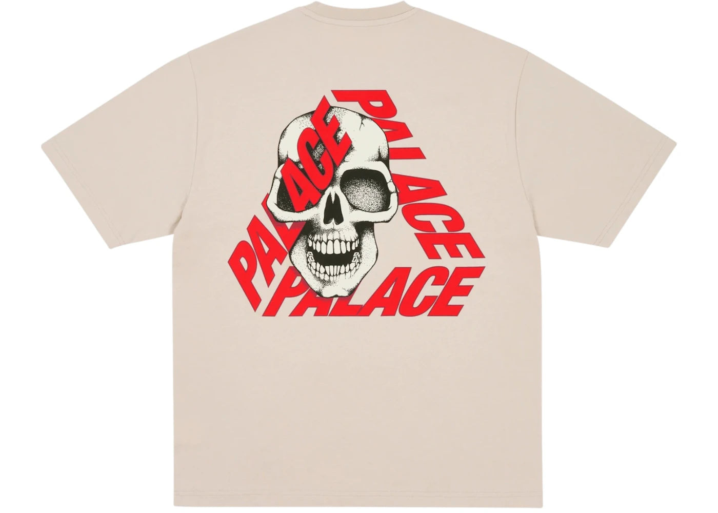 Palace P3 Skull T-shirt Stoney Grey