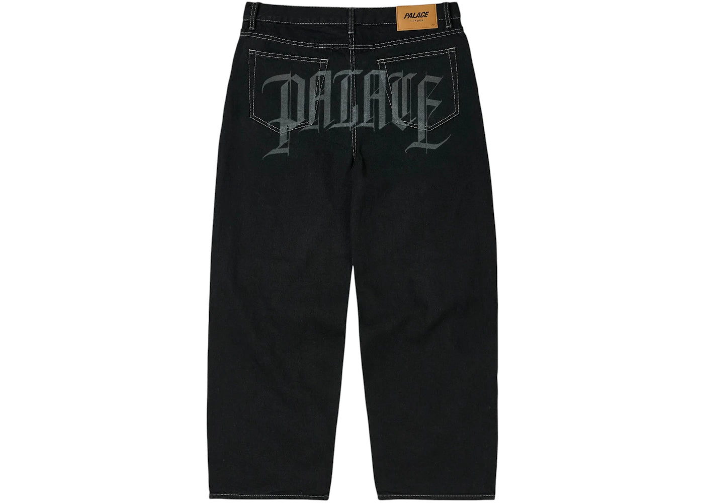 Palace P90 Baggy Script Jean Black Stone Wash