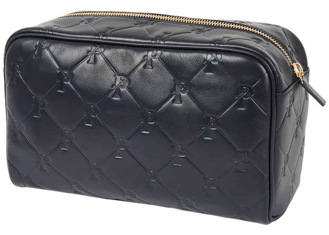 Palace PAL-M-Gram Leather Washbag Midnight Blue