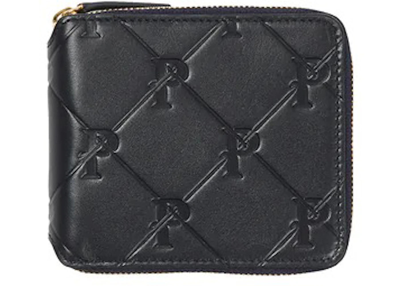 Palace PAL-M-Gram Leather Zip Wallet Midnight Blue