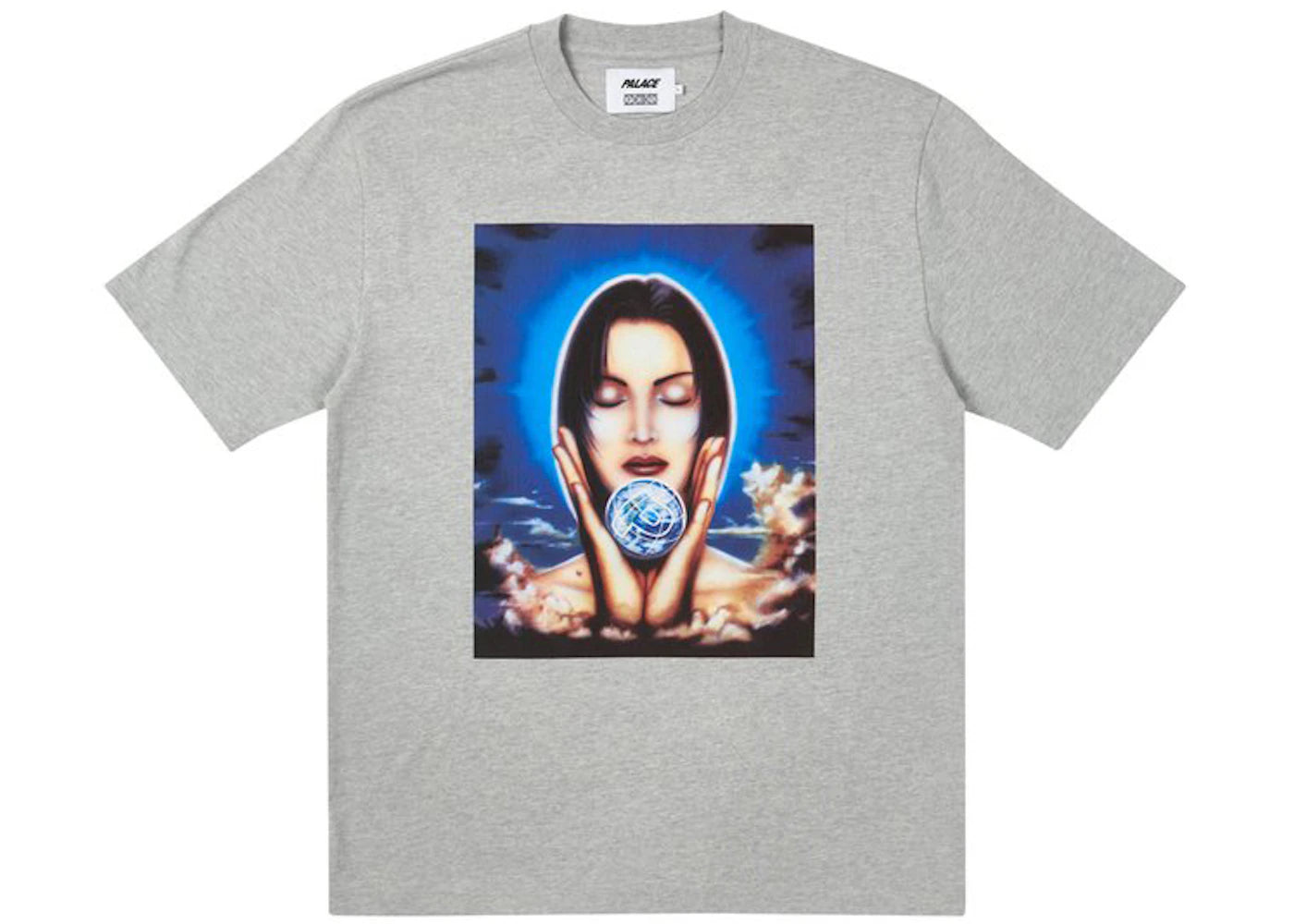 Palace PEZ Angel of Palace T-shirt Grey Marl