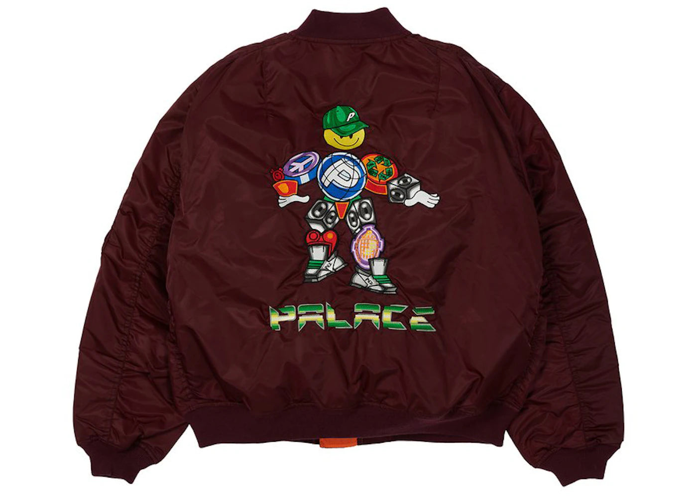 Palace PEZ Pezman MA1 Jacket Burgundy