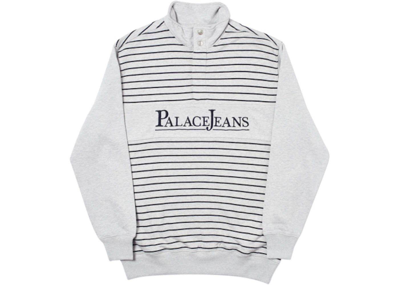 Palace PJ Popper Neck Grey Marl
