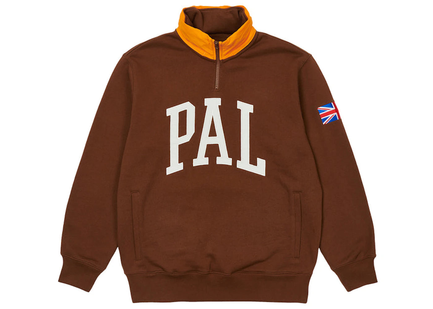 Palace Pal GB 1/4 Zip Brown