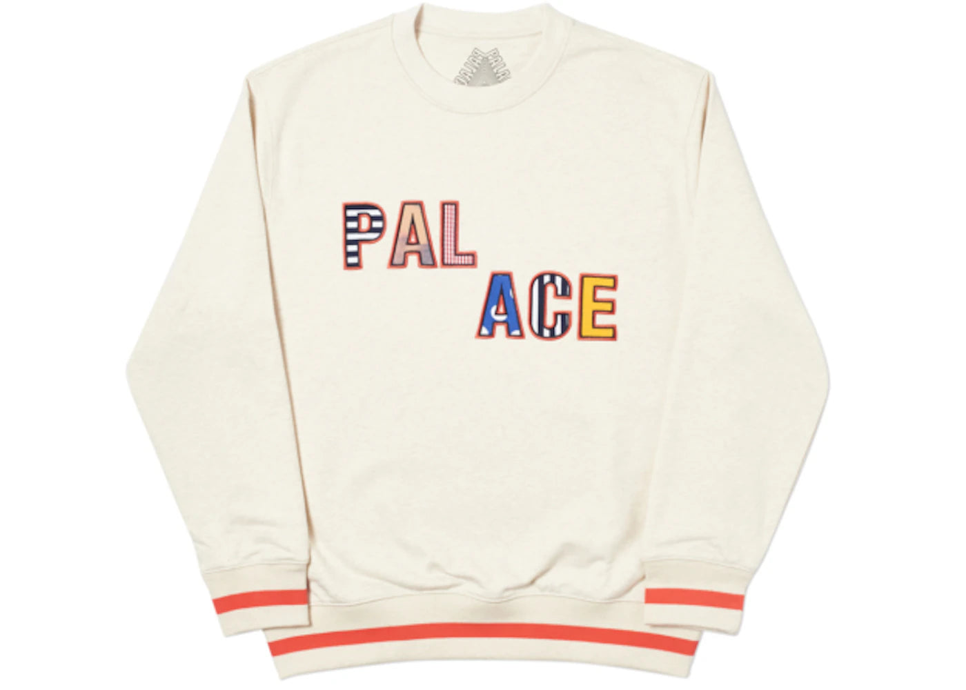 Palace Pal Pal Crew Oatmeal Marl