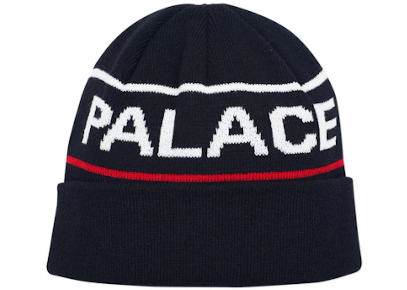 Palace Handle Beanie Black/White/Red