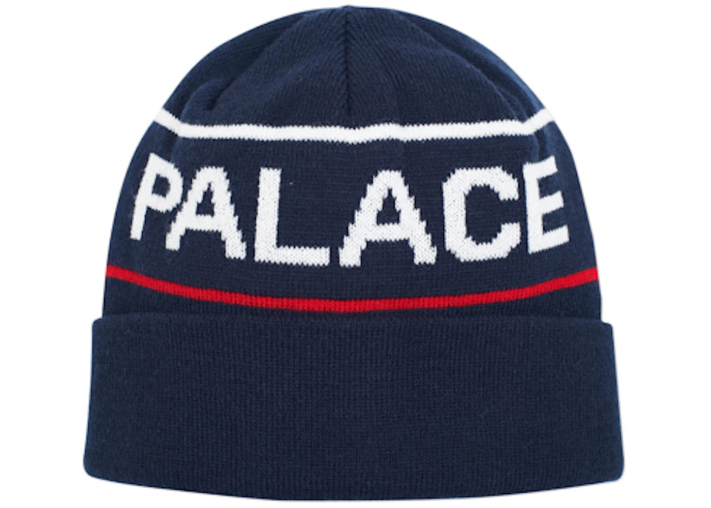 Palace Handle Beanie Navy/White/Red