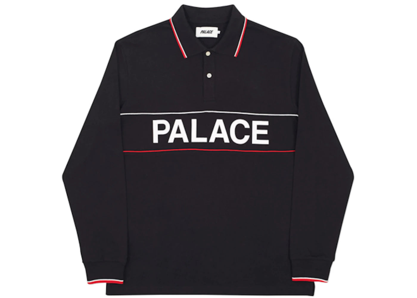 Palace Handle Longsleeve Polo Black
