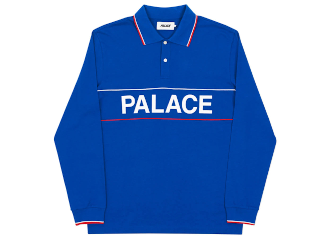 Palace Handle Longsleeve Polo Blue