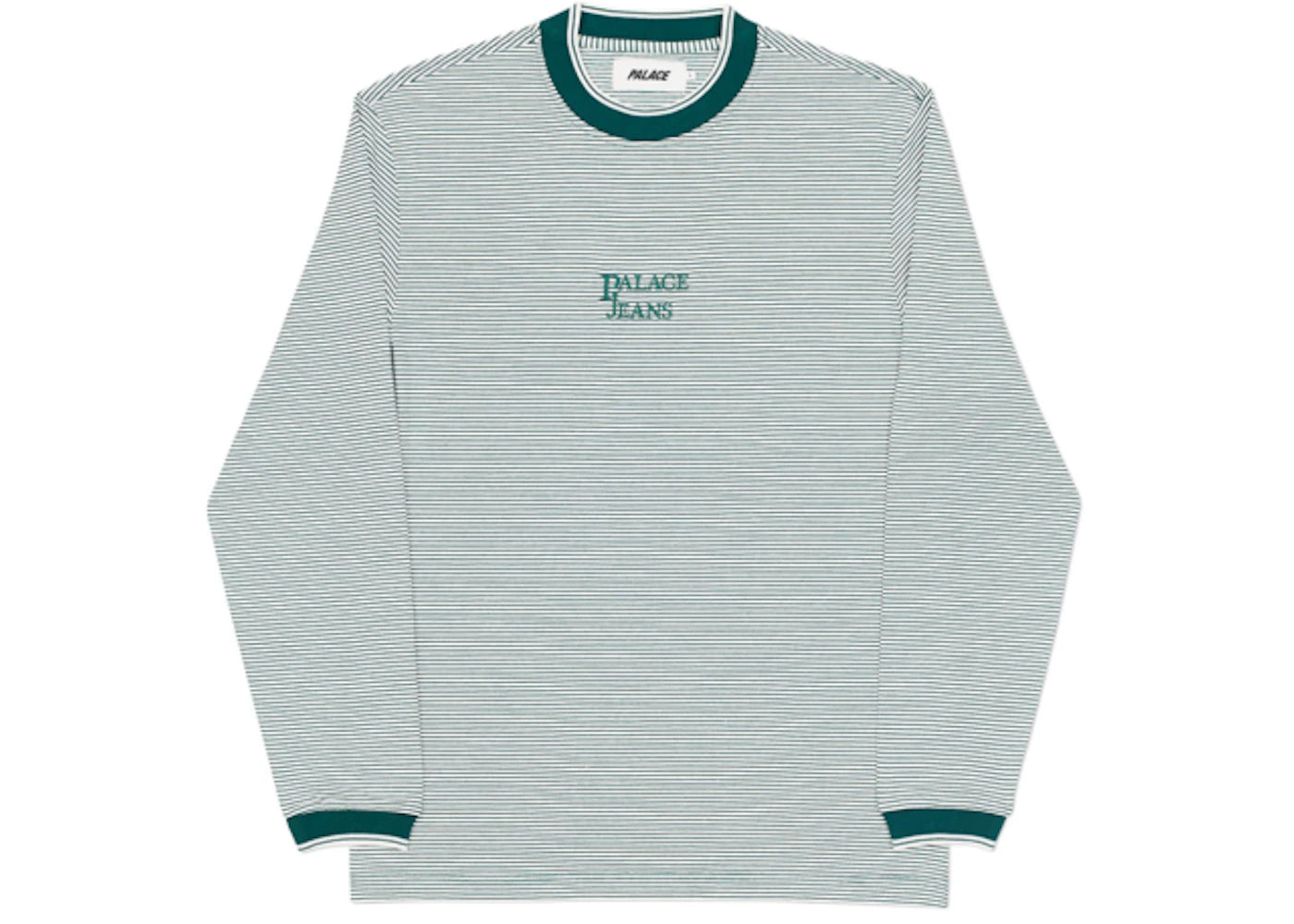 Palace Jeans Longsleeve Top Green/White