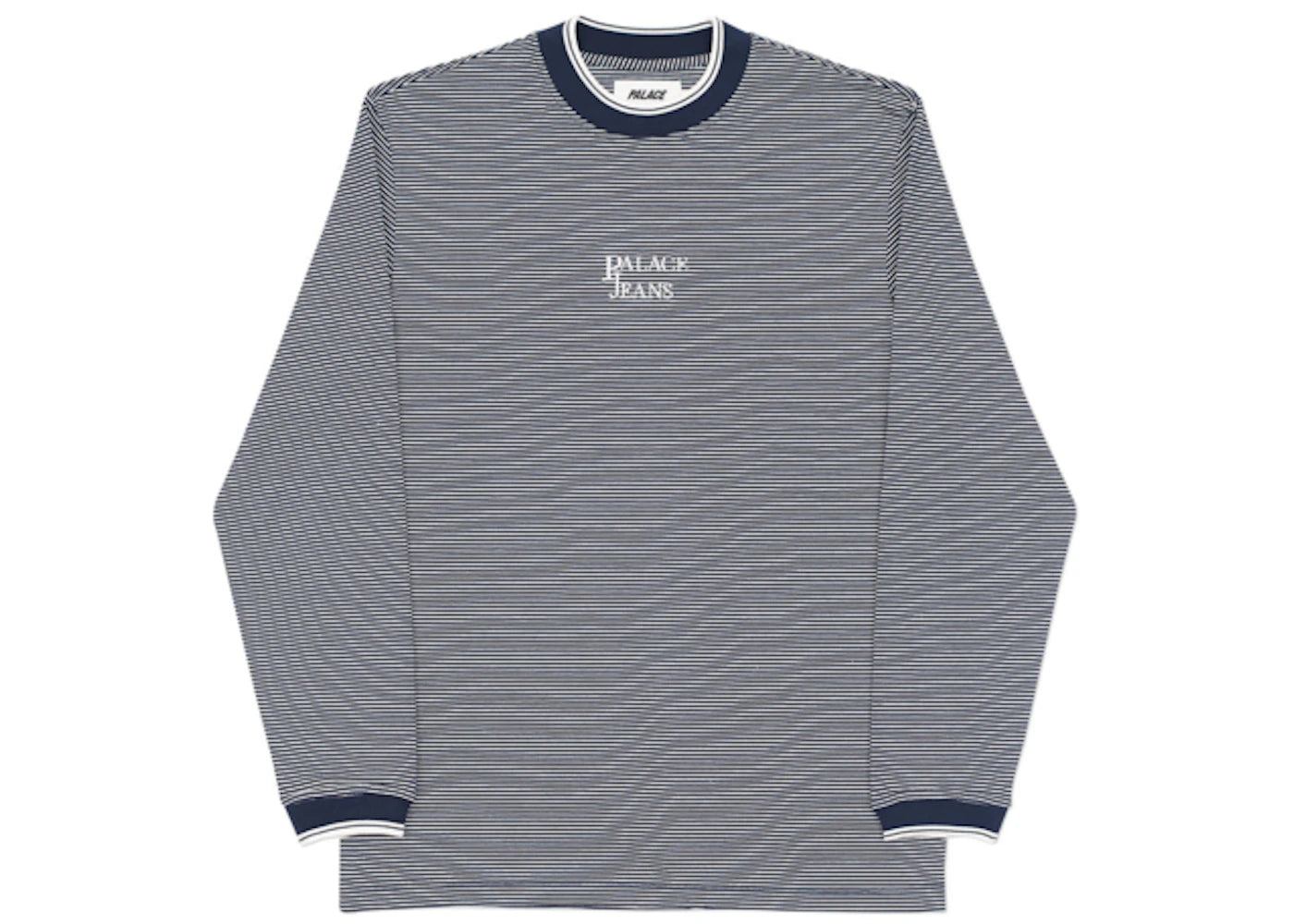 Palace Jeans Longsleeve Top Navy/White