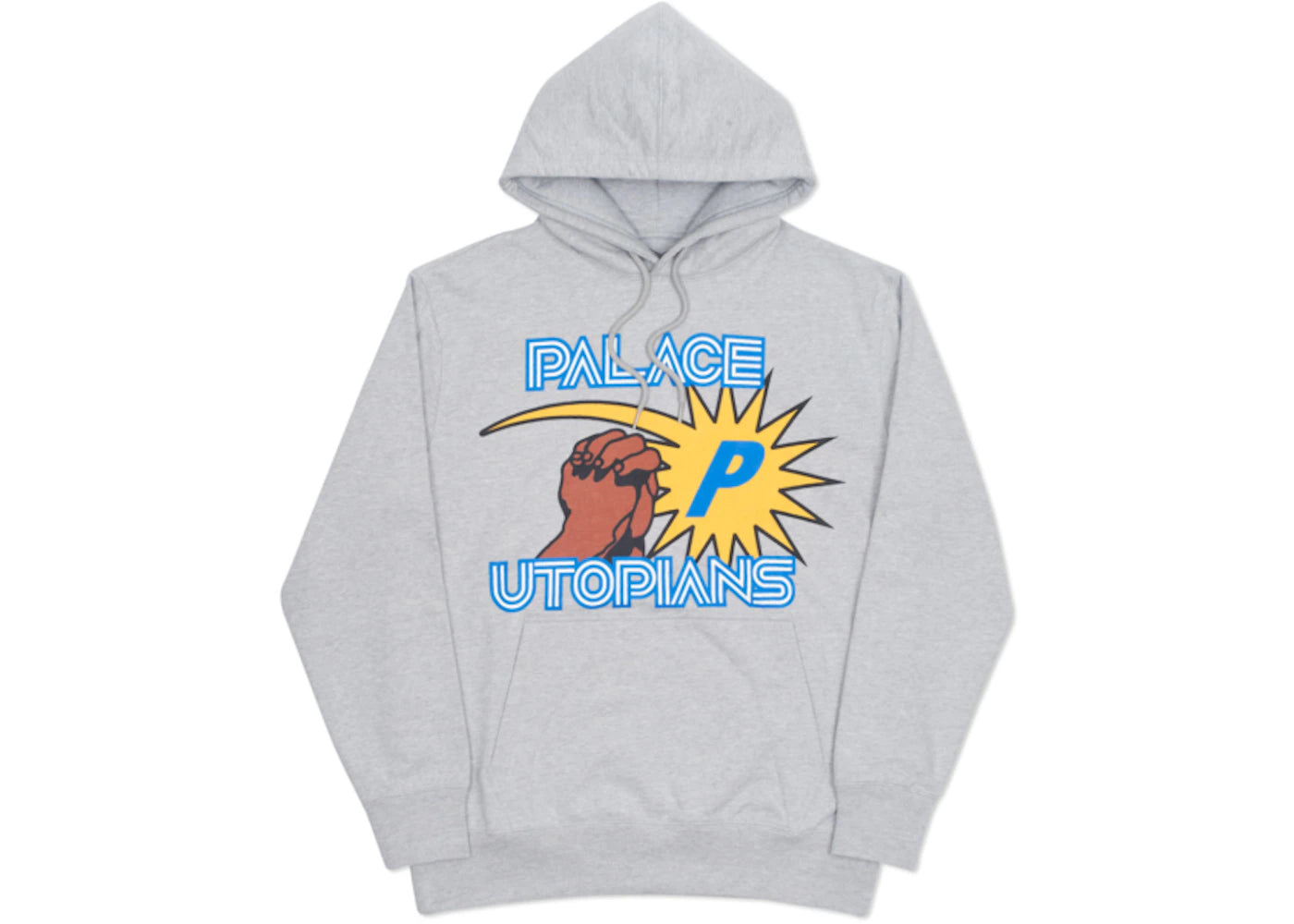 Palace Utopians Hood Grey Marl