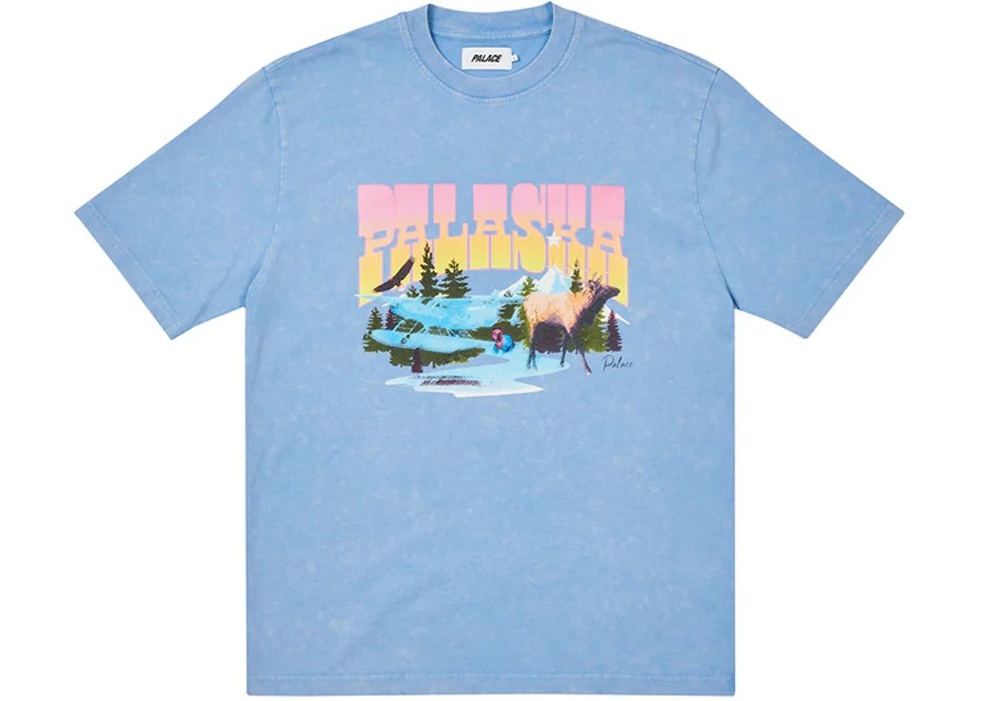 Palace Palaska Dye T-shirt Blue