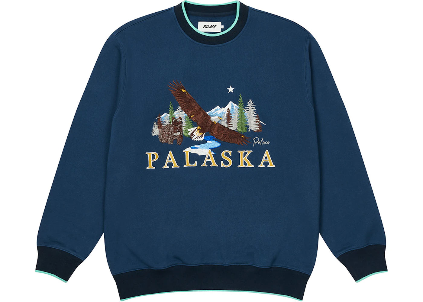 Palace Palaska EMB Crew Blue