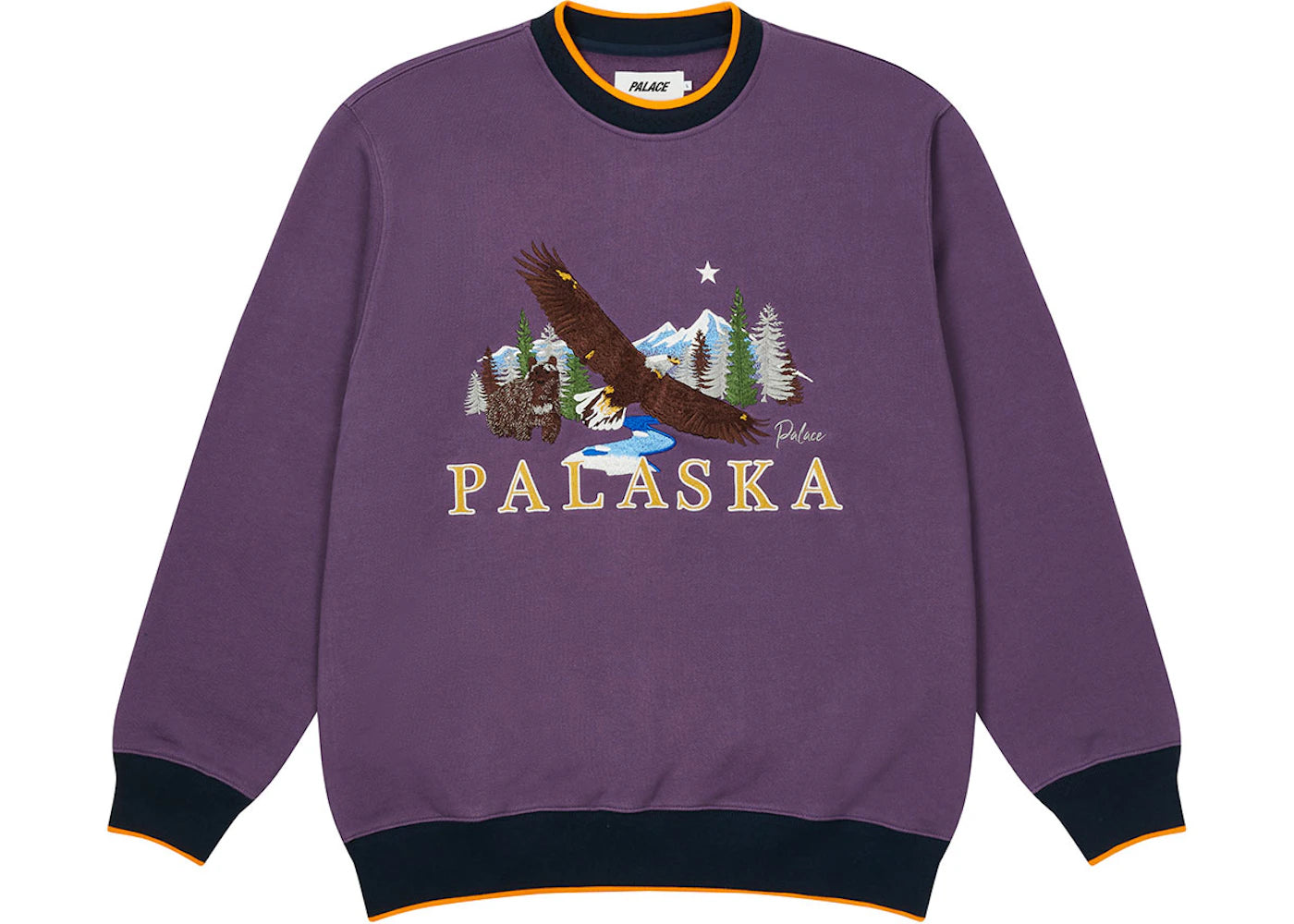 Palace Palaska EMB Crew Purple