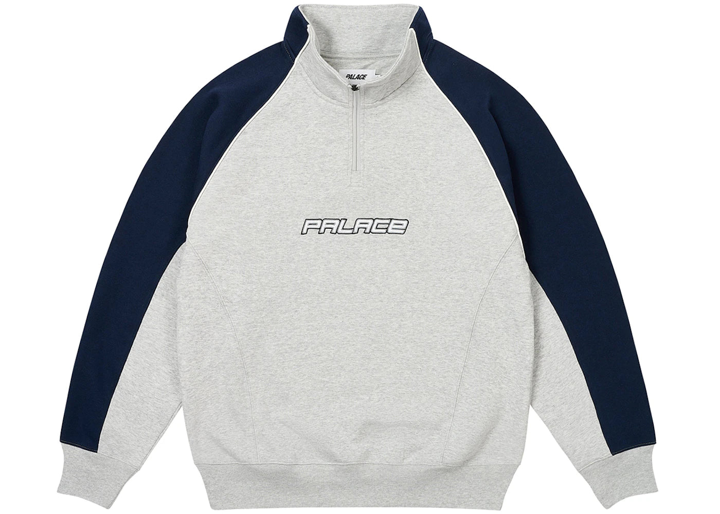 Palace Palstar 1/4 Zip Grey Marl