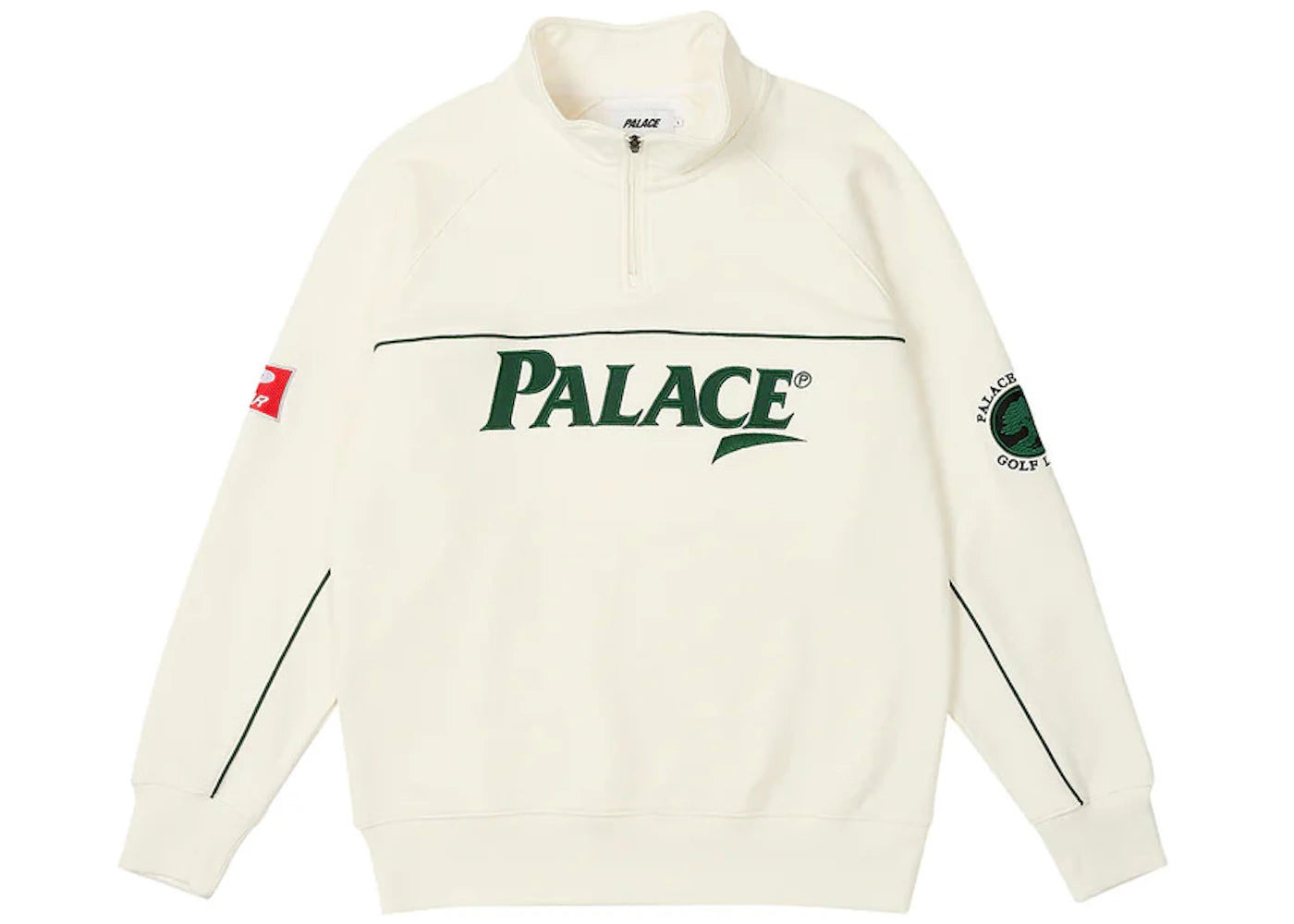 Palace Par 1/4 Zip Funnel White