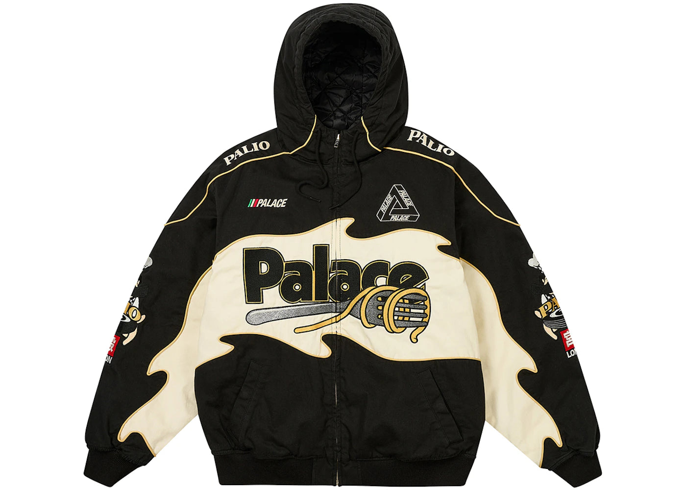 Palace Pasta Jacket Concrete Black