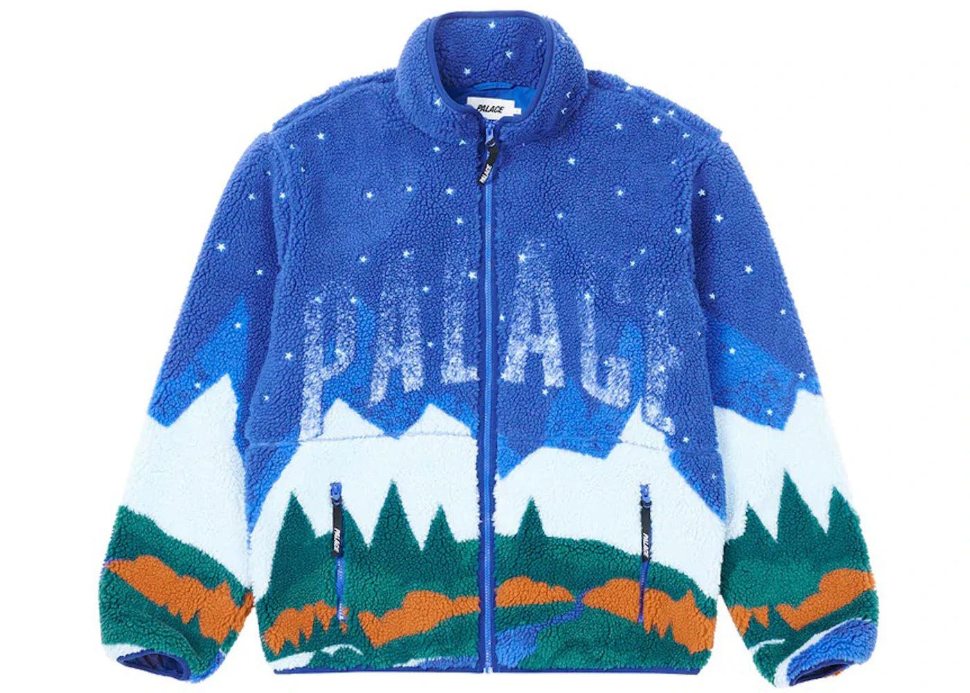 Palace Peak Funnel Fleece Blue