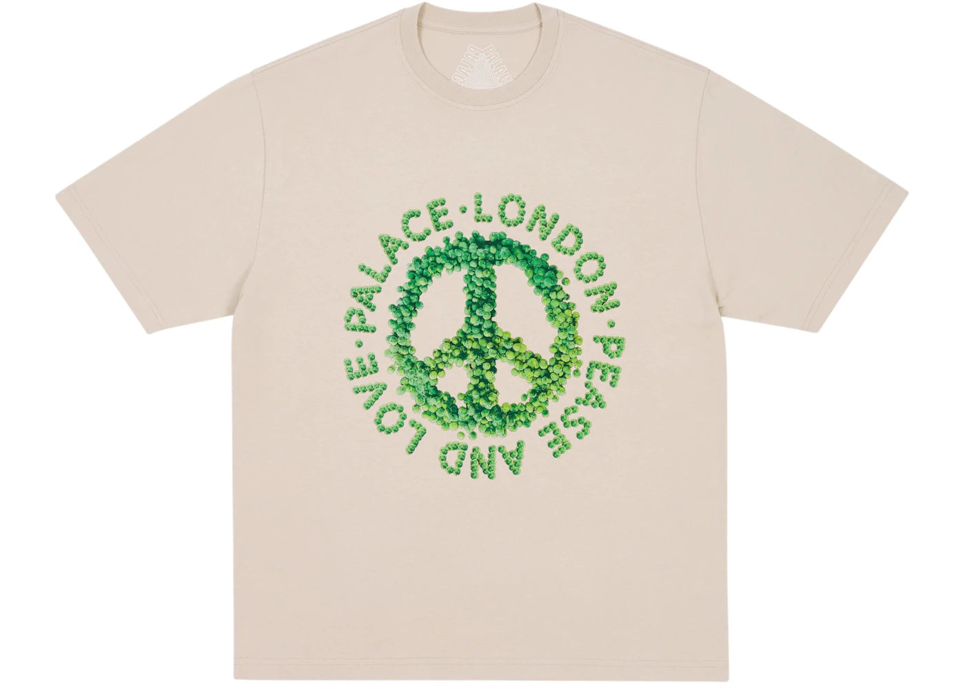 Palace Pease And Love T-Shirt Stoney Grey