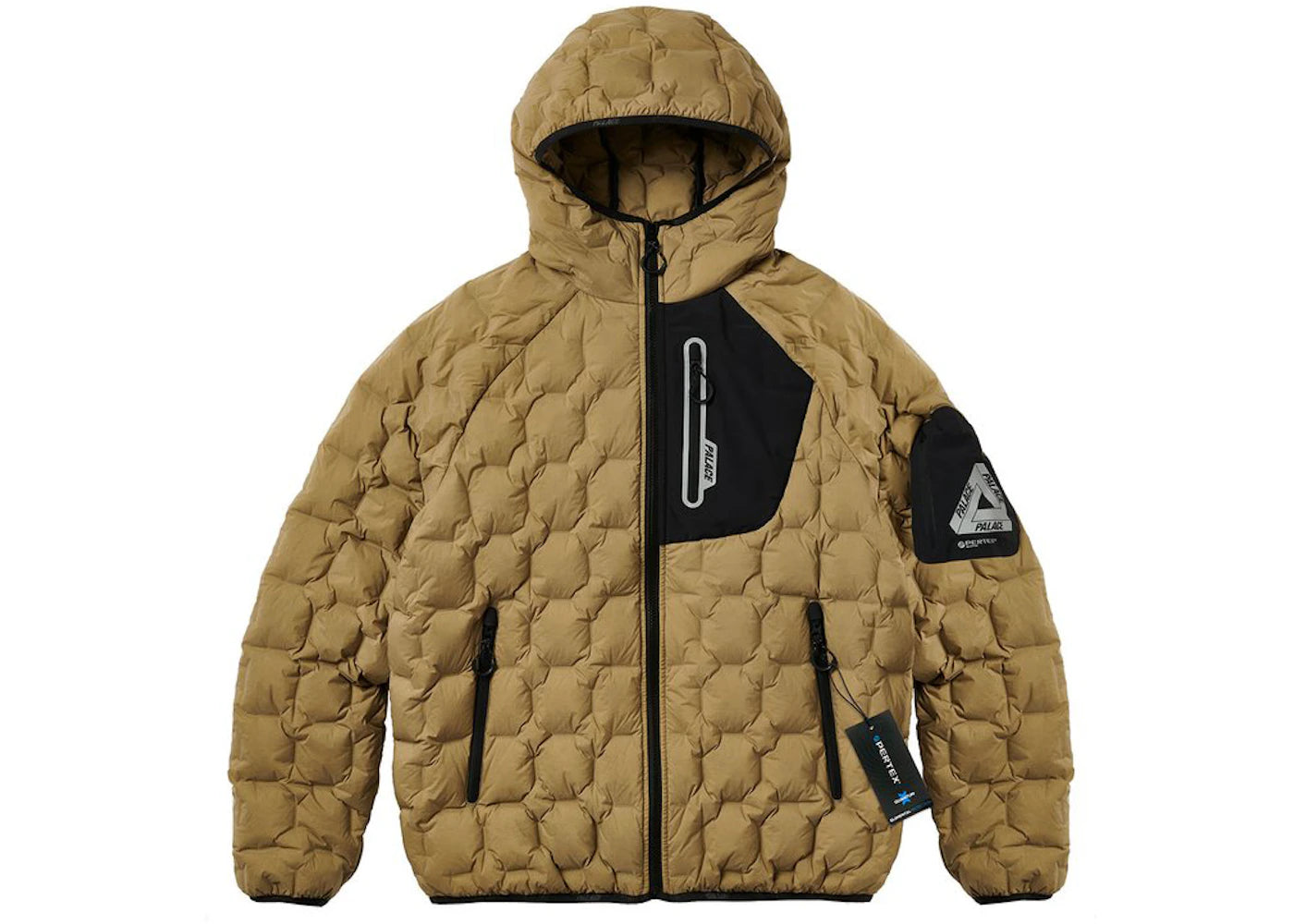 Palace Pertex Lighten Up Down Jacket Tan