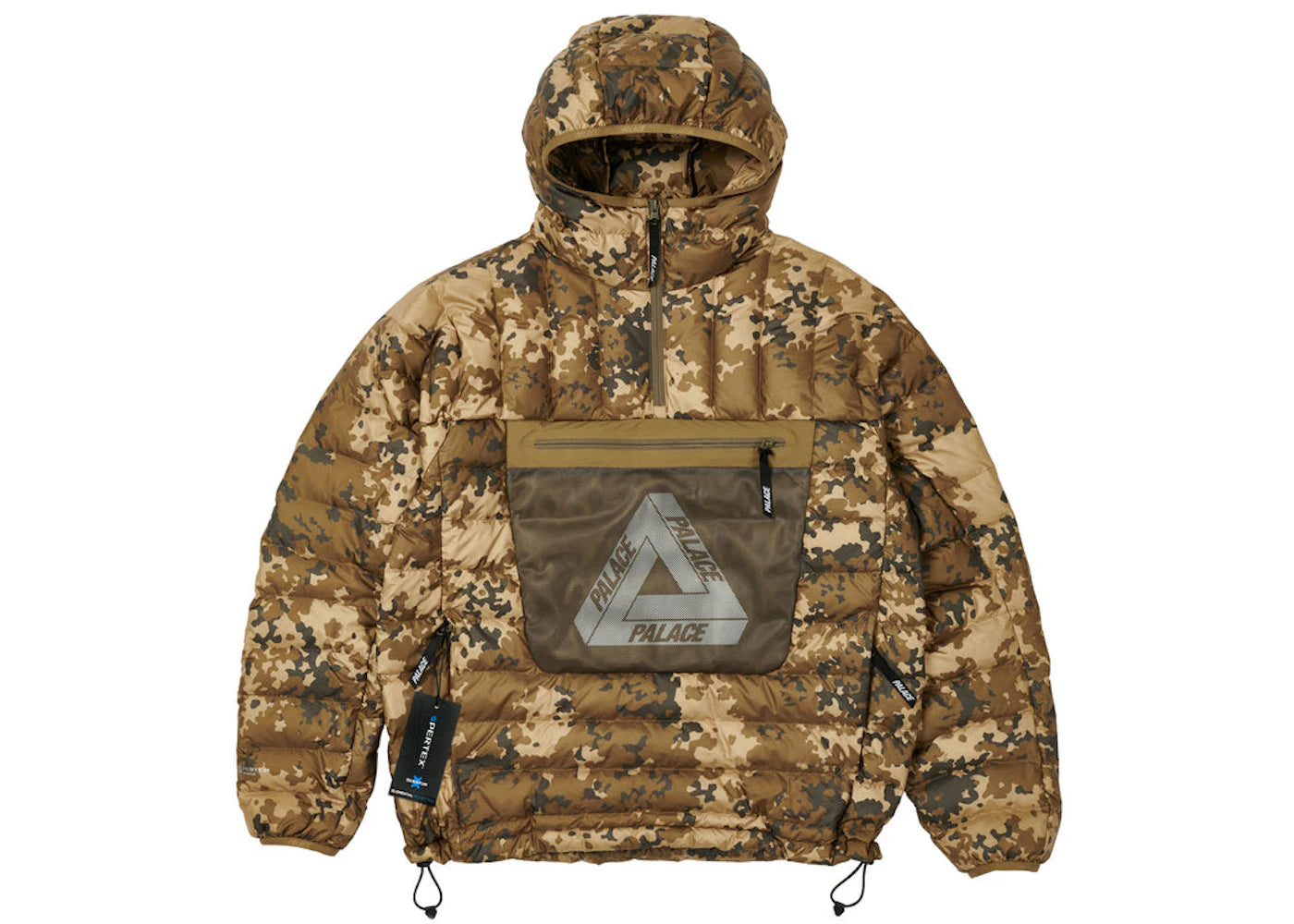 Palace Pertex Q-Lite Down Jacket Brown Moss Camo