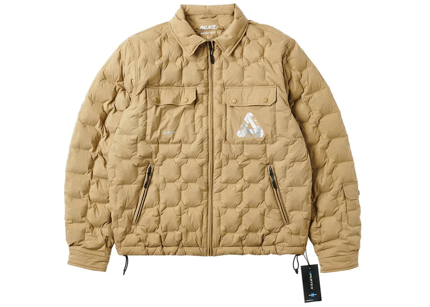 Palace Pertex Work Down Jacket Tan