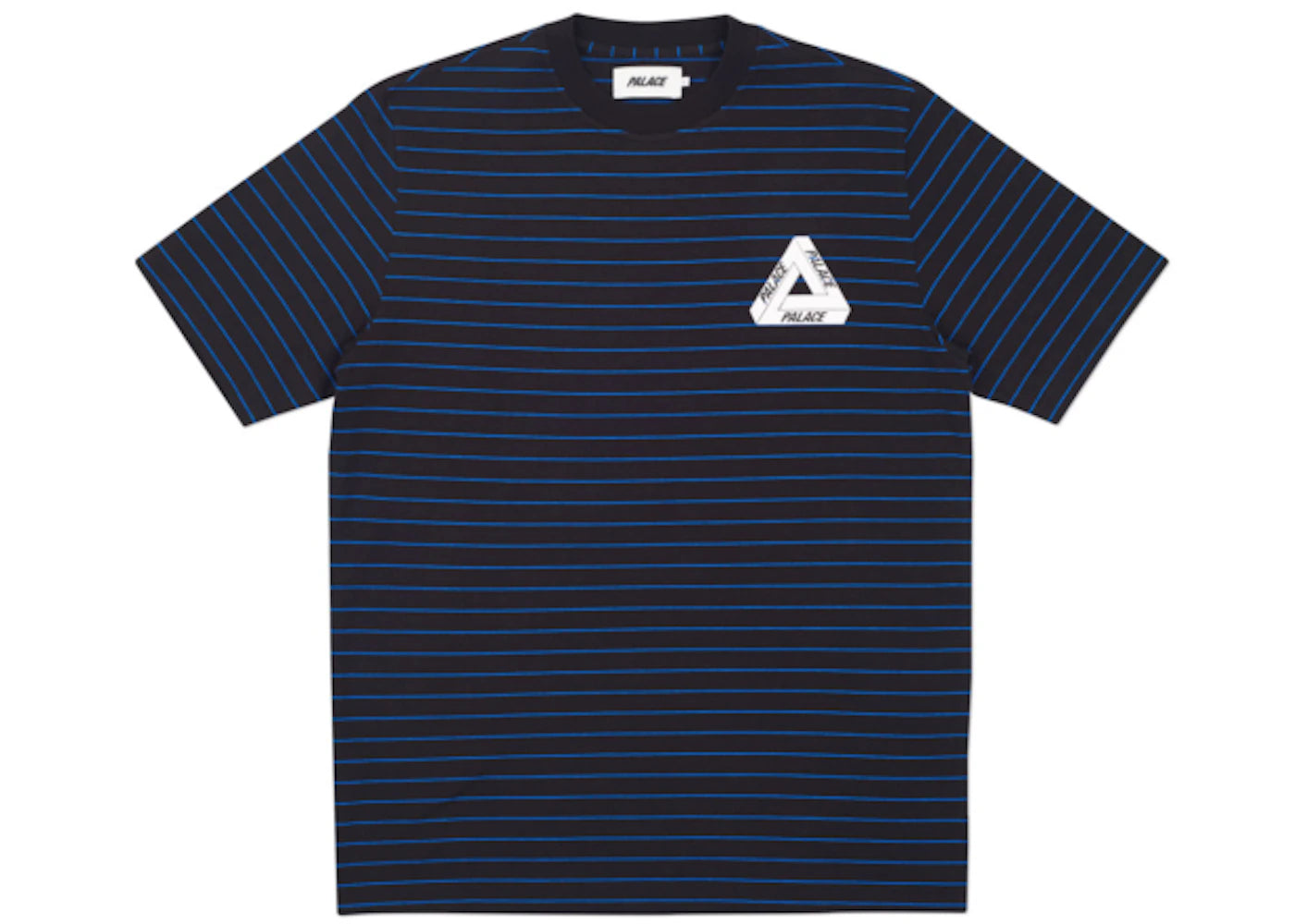 Palace Petit Stripe 220 T-shirt Black/Cyan