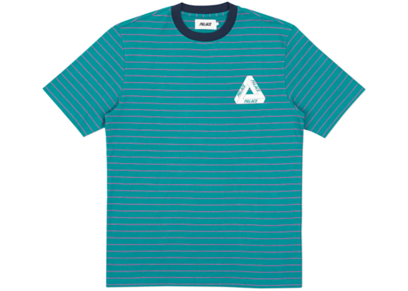 Palace Petit Stripe 220 T-shirt Teal/Pink